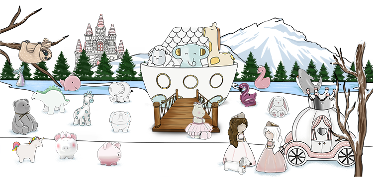 Piggy Banks from Santa & Me