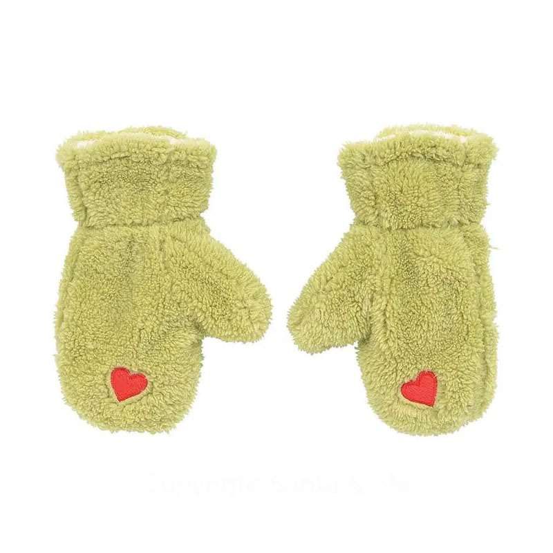 Christmas Grinch mittens