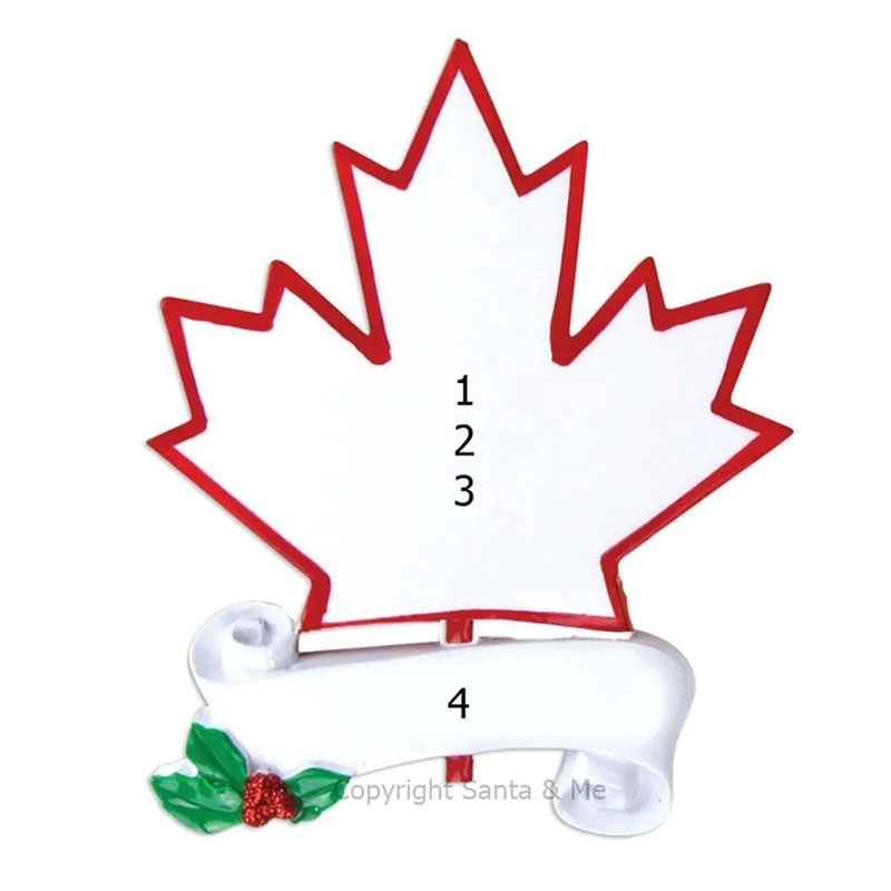 Canadian Maple Leaf White