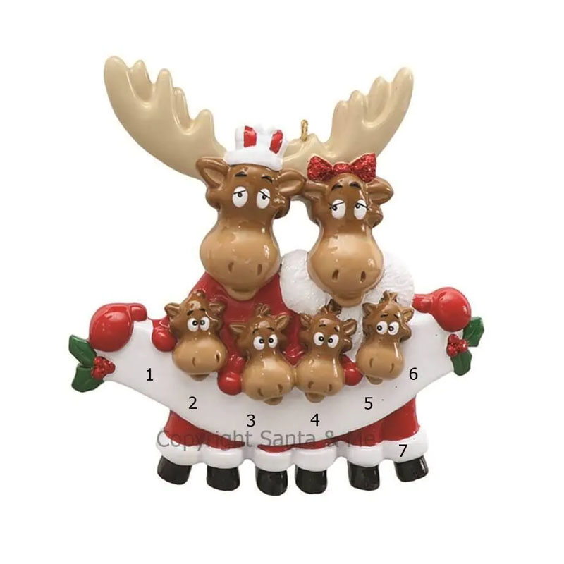 moose family ornament