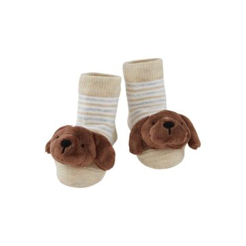 Chocolate Lab Rattle Toes - Mudpie