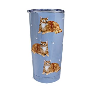 Orange Cat Stainless Steel Tumbler (16oz)