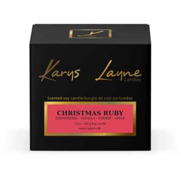 Christmas Ruby Scented Soy Candle (14oz)