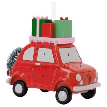 Red Christmas Car