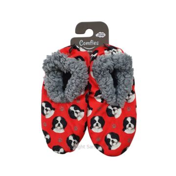 Shih Tzu Black Fawn Slippers Comfies