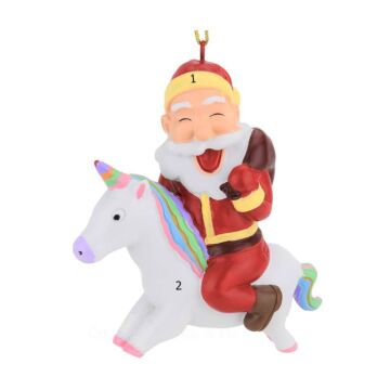 Santa Riding a Unicorn