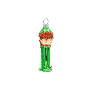 Elf Mini PEZ Dispenser - Glass