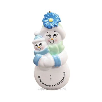 Grandma's 1st Christmas /Blue - RM110B - Santa & Me