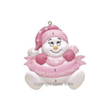 Snowbaby /Pink with Words