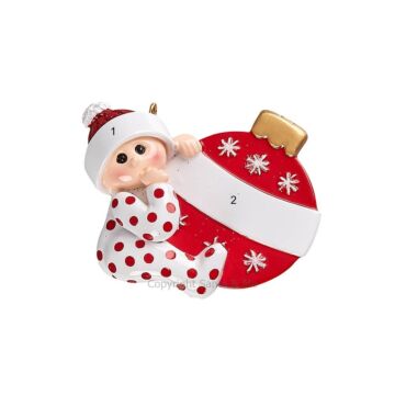 Baby with Ornament /Red