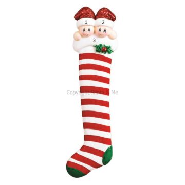 Candy Cane Stocking Couple