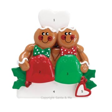 Gum Drop Gingerbread Couple