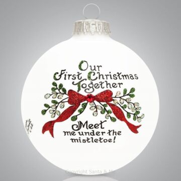 1st Christmas Mistletoe - 172-Ball - Santa & Me