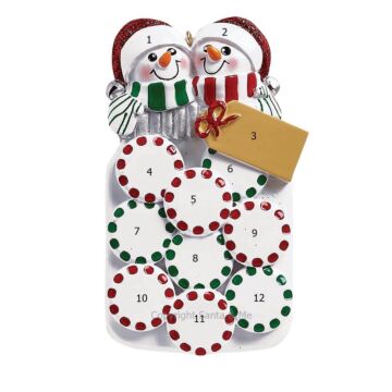 Mason Jar Snow Couple