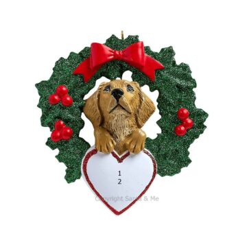Yellow Lab Wreath