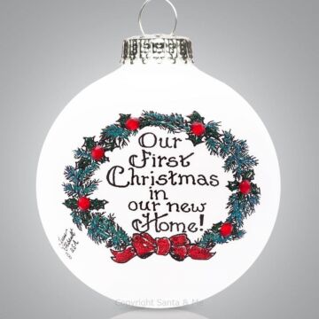 New Home Wreath - 2038-Ball - Santa & Me
