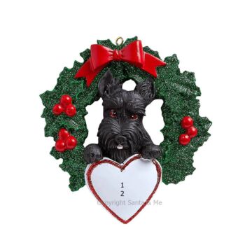 Scottie With Wreath
