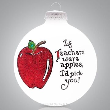 Teacher Apple - 2150-Ball - Santa & Me