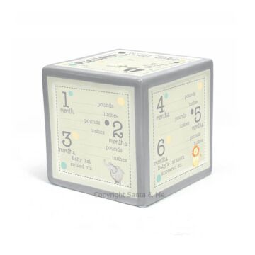 Announcement Block To Grow On/ Grey