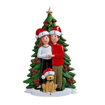 Christmas Couple Dog