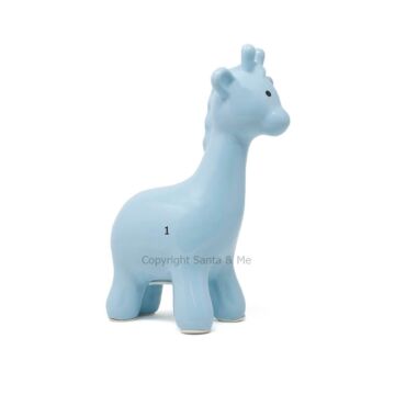 Large Giraffe Bank/ Blue - Money Bank