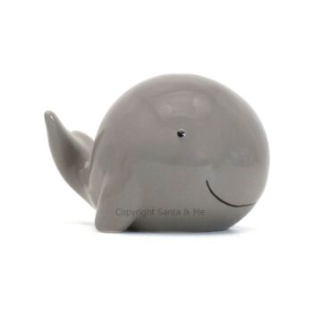 Solid Whale Bank /Grey - Money Bank