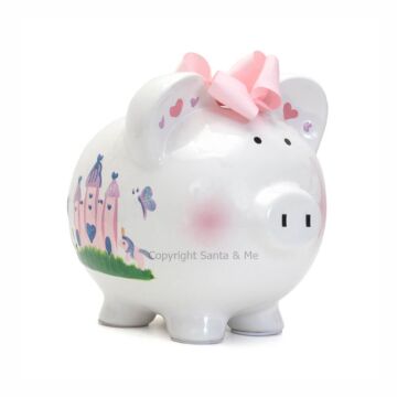 Large Princess Castle Piggy Bank