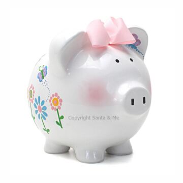 Large Flutterflies Piggy Bank