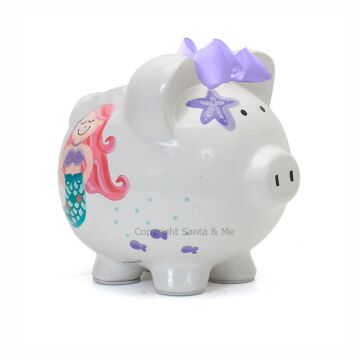 Large Mermaid Piggy Bank