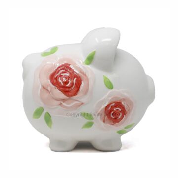 Large Gypsy Rose Piggy Bank