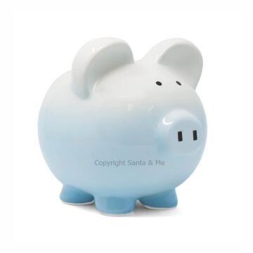 Large Ombre Piggy Bank /Blue