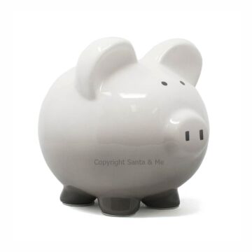 Large Ombre Piggy Bank /Grey