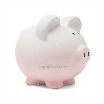 Large Ombre Piggy Bank /Pink