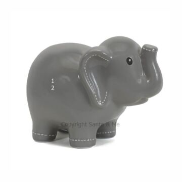 Large Elephant Grey Bank - 3751GY - Santa & Me