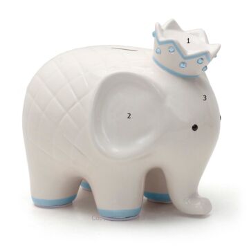 Coco Blue Elephant Bank - 3781BL - Santa & Me