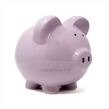 Large Big Eared Piggy Bank /Lavender