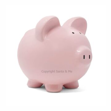 Large Big Eared Piggy Bank /Pink