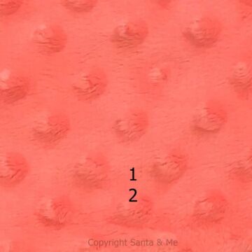 Minky Blanket /Salmon 28" x30"