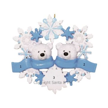 Polar Bear Wreath Family /2 - RM520-2 - Santa & Me