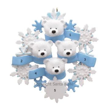 Polar Bear Wreath Family /4 - RM520-4 - Santa & Me