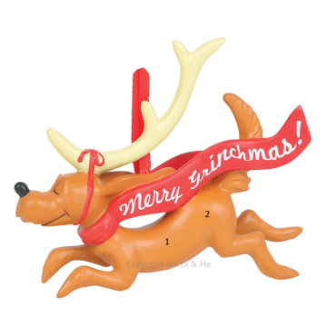 Max with Banner - Grinch - 6011004 - Santa & Me