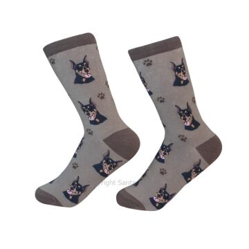 Doberman /Socks - 800-101-Dobe - Santa & Me