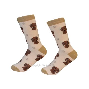 Dachshund Red /Socks - 800-13-Dachs - Santa & Me