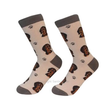 Dachshund Black /Socks - 800-14-Dachs - Santa & Me