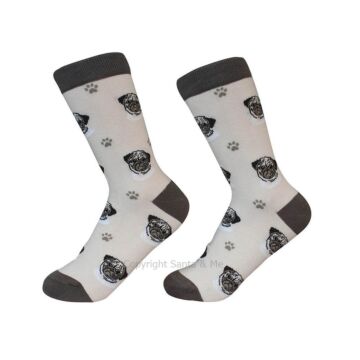Pug /Socks - 800-31-PugBr - Santa & Me
