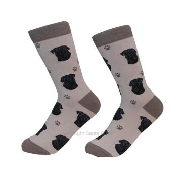 Pug Black /Socks - 800-32-PugBl - Santa & Me