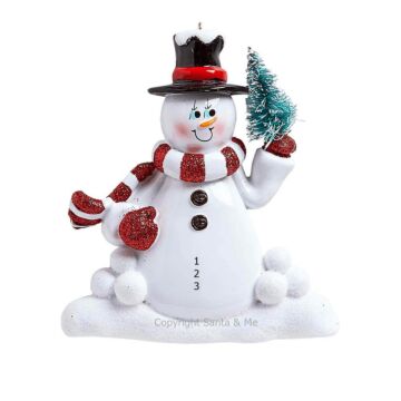 Snowman With Tree