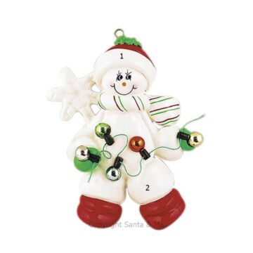 Snowman with Lights