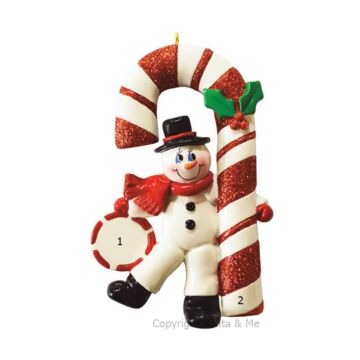 Candy Cane Snowman