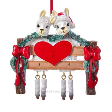Llama Couple - A1935 - Santa & Me